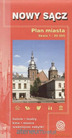 Plan Miasta - Nowy Sącz czerwona [KSIĄŻKA]