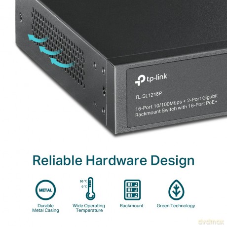 SL1218P switch 16xFE PoE+ 2xGb 1xSFP