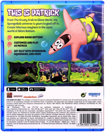 Spongebob Kanciastoporty: Gra Patryka Rozgwiazdy [GRA PS5]