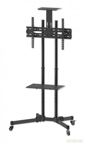 Stojak mobilny do TV LCD/LED/PDP 37-70cali, 50kg VESA pochylany 2 półki