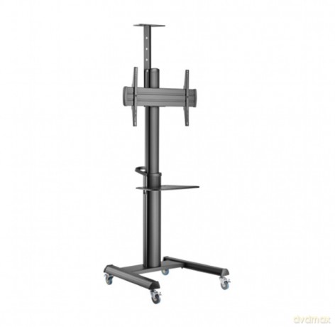Stojak pod telewizor aluminiowy mobilny 37-70 cali Czarny