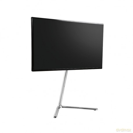 Stojak pod telewizor z podstawą V, Chrom