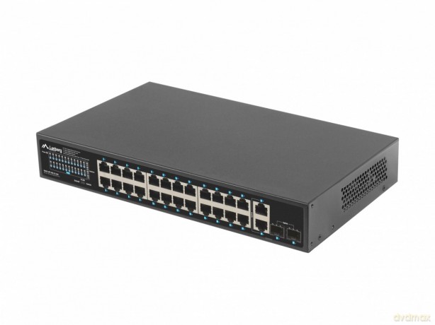 Switch 24x1GB POE+ 2xGB 2xSFP rack 19'' gigabit ethernet 360W