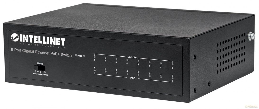 Switch Gigabit 8x10/100/1000 RJ45 PoE+ 60W VLAV