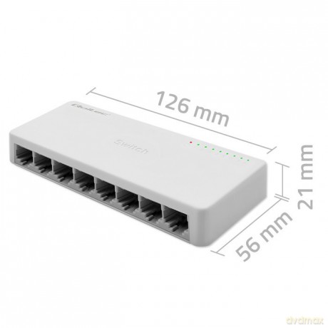 SWITCH przełącznik sieciowy 8 x port RJ45 | 1000Mbps | Fast Ethernet | LAN