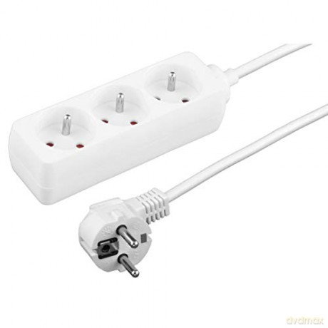 Titanum Listwa Zasilająca TL115 - 3 gniazda, Kabel 1,5m., Zabezpieczenie przepięciowe, Uziemienie, Z