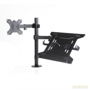 Uchwyt biurkowy do monitora LED/LCD 13-32" + notebooka L-24