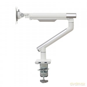 Uchwyt biurkowy gazowy do 1 monitora LED/LCD 17-32" L-19GD 2-9kg 2xUSB 3.0 Premium Aluminiowy