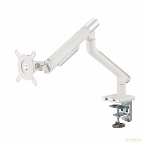 Uchwyt biurkowy gazowy do 1 monitora LED/LCD 17-32" L-19GD 2-9kg 2xUSB 3.0 Premium Aluminiowy