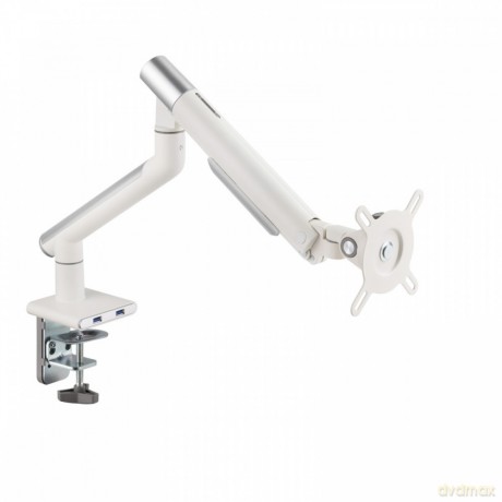 Uchwyt biurkowy gazowy do 1 monitora LED/LCD 17-32" L-19GD 2-9kg 2xUSB 3.0 Premium Aluminiowy