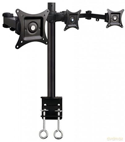 Uchwyt biurkowy LCD/LED 13-24 cali potrójny 3x10kg, czarny