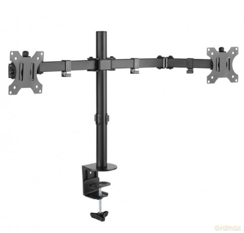 Uchwyt biurkowy na dwa monitory 13-32 cali 8kg