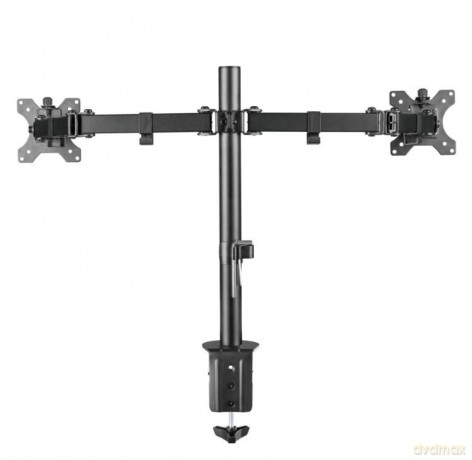 Uchwyt biurkowy na dwa monitory 13-32 cali 8kg