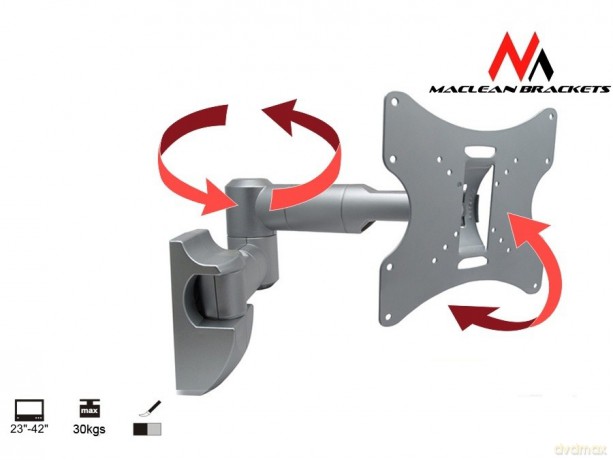 Uchwyt do monitora 23-42'' 30 kg uniwersalny MC-503A S max vesa 200 srebrny