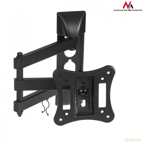 Uchwyt do telewizora lub monitora 13-27" 15 kg uniwersalny MC-719 czarny max vesa 100x100