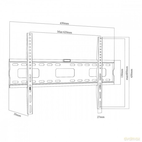 Uchwyt do TV 32-100'' 80kg MC-419 VESA 600x400