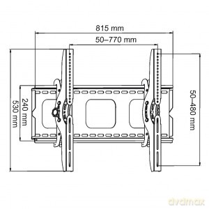 Uchwyt do TV LCD/LED/PLAZMA 32-100 100KG AR-08 regulacja w pionie