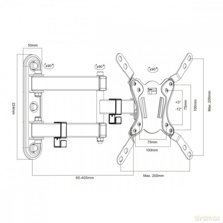 Uchwyt do TV/Monitora 23-43 cale 30kg MC-418