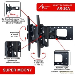 Uchwyt LCD AR-20A 32-60'' 60kg pion/poziom
