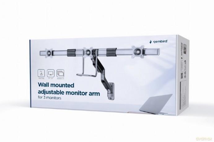 Uchwyt ścienny 3 monitory 17-27 cali 6kg