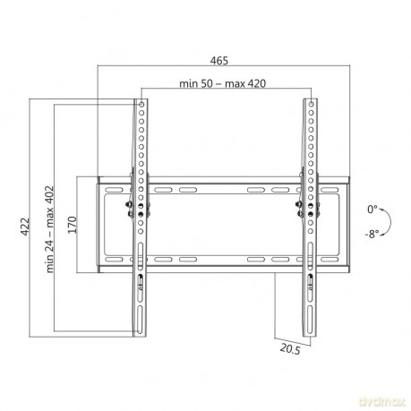 Uchwyt ścienny 32-55 LCD/LED VESA, max. 35kg