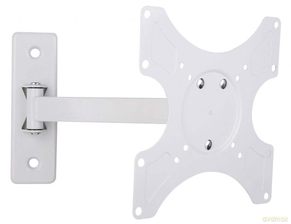 Uchwyt ścienny LCD/LED 19-37cali 25kg regulowany, biały