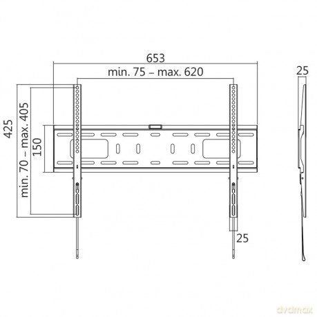Uchwyt ścienny LCD/LED VESA, 37-70', max. 50kg