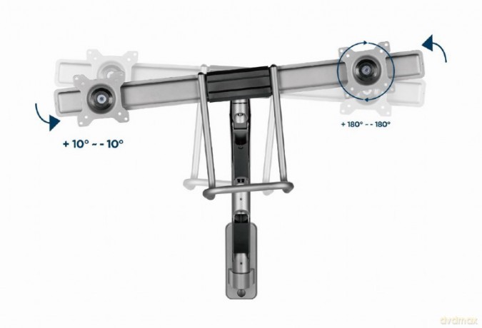 Uchwyt ścienny na 2 monitory 17-32 cali 8kg