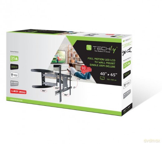 Uchwyt ścienny TV 40-65cali 35 kg obrotowy uchylny
