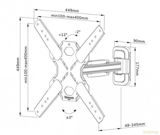 Uchwyt ścienny WL40S-840BL14 32-65 cali