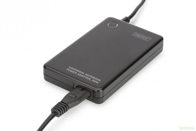 Uniwesalny zasilacz do laptopa, 90W SuperSlim, port USB (5V/2A), 11 adapterów, np.: Asus, Dell, HP