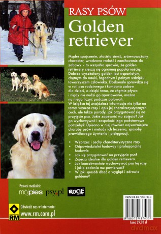 Rasy psów - Golden retriver. Charakterystyka.. [KSIĄŻKA]