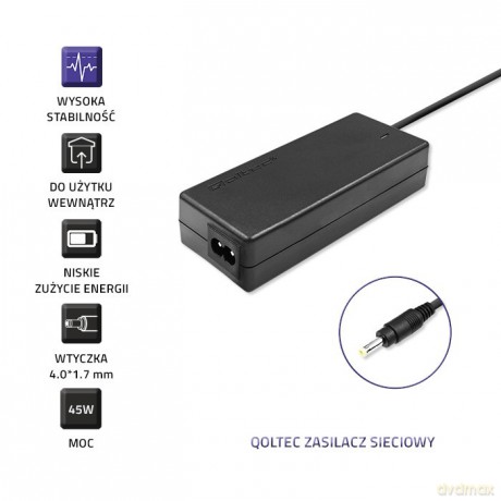 Zasilacz do Lenovo 45W | 20V | 2.25A | 4.01.7 | +kabel zasilający