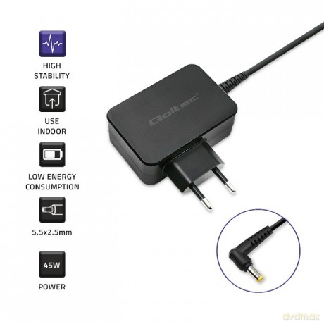 Zasilacz do ultrabooka Toshiba 45W | 19V | 2.37A | 5.52.5