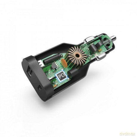 Zasilacz samochodowy USB-C do notebooka 5-20V/70W