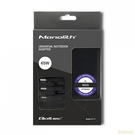 Zasilacz specjalizowany do Asus | 65W | 3 wtyczki |+ kabel zasilający