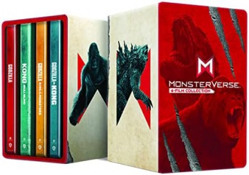 MonsterVerse: Godzilla vs. Kong / Godzilla II: Król potworów / Kong: Wyspa Czaszki / Godzilla (steelbook) [4xBlu-Ray 4K]+[4xBlu-Ray]