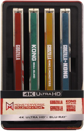 MonsterVerse: Godzilla vs. Kong / Godzilla II: Król potworów / Kong: Wyspa Czaszki / Godzilla (steelbook) [4xBlu-Ray 4K]+[4xBlu-Ray]