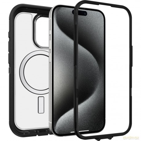 Etui OtterBox Defender XT Clear Apple iPhone 15 Pro Dark Side clear black