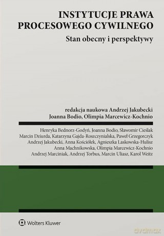Instytucje prawa procesowego cywilnego. Stan obecny i perspektywy [KSIĄŻKA]