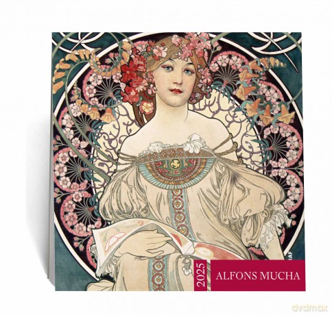 Kalendarz 2025 ścienny Alfons Mucha [KALENDARZ]