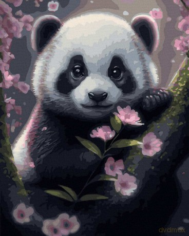 Malowanie po numerach Panda