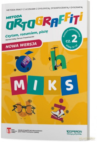 Ortograffiti MIKS poziom podstawowy część 2 Klasy IV-VI - Danuta Chwastniewska, Renata Czabaj [KSIĄŻKA]