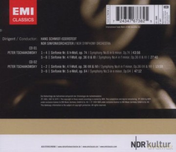 Schmidt-Isserstedt: Tchaikovsky: Symphonies Nos. 4 - 6 [2CD]