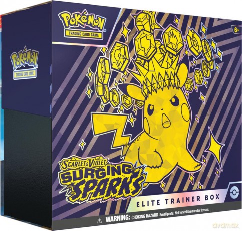 Pokemon TCG Scarlet and Violet Surging Sparks Elite Trainer Box Bundle [FIGURKA]