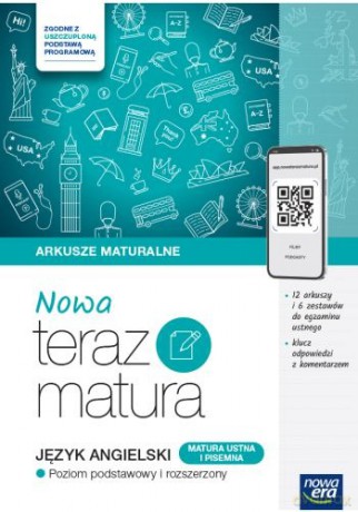 Teraz matura 2024/2025 Język angielski arkusze maturalne poziom podstawowy i rozszerzony [KSIĄŻKA]