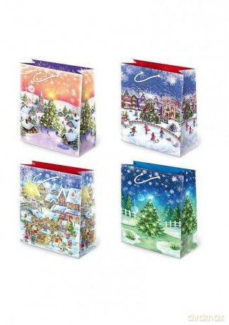 Torebki Prezentowe BN T-2L S-46 Christmas Night 10 sztuk