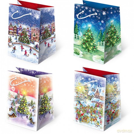 Torebki prezentowe BN T-5L S-46 Christmas Night 10 sztuk