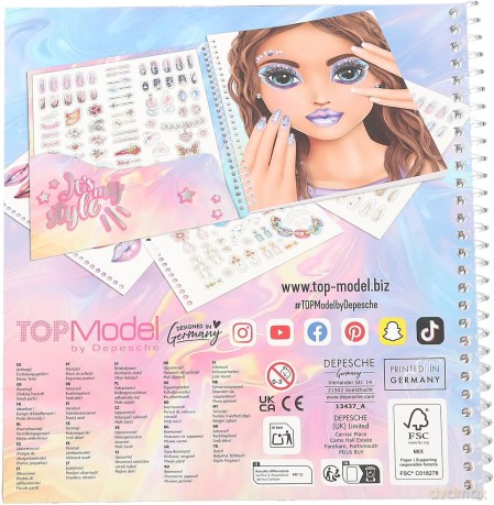 Zestaw Dress Me Up Top Model Face 13437A
