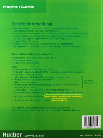 Schritte international 1 KB+AB+CD PL [KSIĄŻKA]